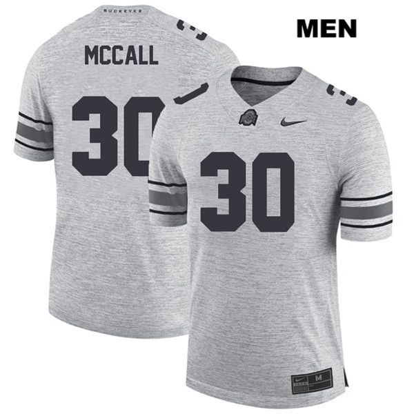 Ohio State Buckeyes Men's Demario McCall #30 Gray Authentic Nike College NCAA Stitched Football Jersey YH19C08UF